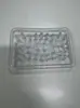 Artículos al contado transfronterizos Caja de jabón de PVC Plato de jabón Cuadrado simple nórdico Soporte de jabón de plástico Bandeja de jabón de cristal