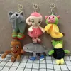 Colgante de Peluche Shan Hai Jing Lindo Tiburón Mono Juguete de Peluche Llavero Colgante Encanto para Bolso Muñeca Peluche