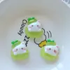 Accesorios de resina transparente manzana verde gato DIY colgante hecho a mano para zapatos y bolsos materiales de decoración al por mayor Norte 03