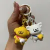 Chaveiro Pingente de Cachorro Desenho Animado Descompressão Linha Genuína Amantes Rede Social Tendência Boneca para Mochila Cuidado