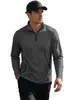 Sudadera con capucha deportiva para hombre, color liso, cuello alto, manga larga, cremallera a media altura, primavera, otoño, corte ajustado, casual, talla EU de Amazon