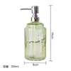 Botella con Dispensador de Gel Antibacterial, Champú, Gel de Ducha, Botella de Vidrio, Club de Hotel Botella Dispensadora de Baño de Gran Capacidad de Alto Valor