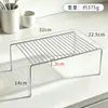 Prateleira de armazenamento em camadas criativa de aço inoxidável para bancada organizador de armazenamento retrátil para pia suprimentos de cozinha transfronteiriço