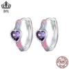 Aifule fresco sonhador amor orelha fivela feminino s925 prata esterlina platinado brincos em forma de coração atacado jóias