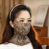 Mascarilla Larga Protectora del Cuello para Mujer, Otoño e Invierno, Forrada de Felpa, Engrosada, Elegante, Protectora de Ojos, para Ciclismo al Aire Libre, Cortavientos, Antifrío