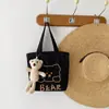 Bolso de Lona Nuevo para Estudiantes Mujeres, Bolso Pequeño de Hombro, Bolso Definitivo para Snacks, Bolso Portátil para Almuerzo de Trabajo, Bolso de Mano para Niña