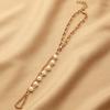 BZ1529 Corrente de Dedos com Corrente de Pérolas Simples Boêmia Europeia e Americana Pulseira de Metal Tendência Criativa para Mulheres