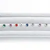 2025 Nuevo Acero de Titanio F136 Borde Ondulado Huazi Diamante Uña de Labio Uña de Ombligo Uña de Oreja Joyería para Piercings Accesorios Venta al por Mayor
