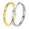 Anel de aço titânio feminino que não desbota design de nicho ins anel de diamante atacado anel de aço inoxidável joias femininas