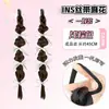 Trenzas para Pelucas de Mujer, Cabello Realista, Trenzas de Burbuja con Cinta Natural, Coletas Dobles Estilo Ballet, Trenzas de Boxeadora, Trenzas de Celebridad de Internet