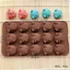 Atacado em Estoque 15 Pacote de Expressões de Cabeça de Porco Molde de Silicone para Chocolate Desenho Animado Criativo Forma de Silicone para Assar
