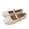 Zapatos de Cuero Pequeños Primavera y Otoño 2025 Zapatos de Mujer Nuevo Estilo Japonés Estilo Mori Flats Tejidos para Mujer Mocasines Negros Mary Jane de Charol para Mujer