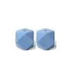 Cuentas hexagonales de silicona de 14 mm al por mayor, cuentas sueltas geométricas tridimensionales, para abalorios DIY, accesorios para pulseras y collares