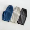 Calça Jeans Lisa Masculina 2026 Nova Outono Bebê Menino Simples Macia Calças Roupas de Outono Infantis zqk6415