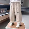 Ropa de Primavera y Otoño para Niños Pantalones de Mezclilla Estilo Coreano Pantalones Casuales Modernos y Guapos para Niños Pequeños y Niños Pequeños Pantalones Versátiles con Estilo Comercio Exterior