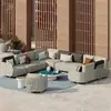 Juego de Sofá de Ratán para Exteriores Modelo de Casa de Villa en Patio Silla de Ratán para Balcón Muebles Impermeables de Jardín de Diseño para Exteriores