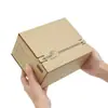 Caixa de Papelão com Zíper Sem Fita Adesiva, Caixa Expressa Personalizada Extra Dura e Grossa com Rasgo, Embalagem para E-commerce Fabricante de Caixas Postais Atacado