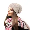 Chapéu de Inverno sem Aba com Forro de Cetim para Uso Externo, Quente e Aconchegante com Forro de Seda Sintética, Chapéu Esportivo de Tricô em Ponto Trançado de Camada Dupla