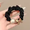 Goma para el pelo simple de satén estilo coreano para mujer, sujetador antideslizante para coleta alta, cuerda de pelo colorida, accesorio para el pelo elástico