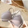 Hermoso Corte Cruzado en la Espalda Pequeño Sujetador de Tirantes Íntimos para Mujer sin Aros Pecho Pequeño Sexy Elástico con Hilo Envoltura para el Pecho