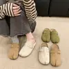 Zapatos de exterior para mujer estilo Birkenstock con suela gruesa retro y puntera dividida, nuevos para otoño 2026, mules cerrados sin cordones y de suela blanda