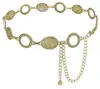 Corrente de Cintura Decorativa de Prata Esculpida Estilo Étnico para Mulheres Cinto Versátil Retro de Alta Qualidade Novos Acessórios de Decoração de Cintura para Vestido