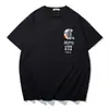 Moda para Hombre Tallas Grandes Gordito Manga Corta Moda Personalidad Estampado de Letras Holgado Extra Grande Top de Media Manga T8838