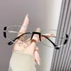 Nuevas Gafas de Sol Pequeñas Marrones de Marco Delgado Estilo Retro Moderno de Gama Alta 2025 para Mujeres con Rostros Cuadrados y Redondos, Gafas de Sol Cat-Eye Adelgazantes
