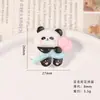 Accesorios para Joyería DIY Panda Lindo de Dibujos Animados Pegamento de Crema Funda de Teléfono Imán para Refrigerador Resina con Agujero Accesorios para Hebilla de Zapato