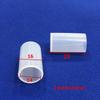 Funda de silicona redonda translúcida resistente a altas temperaturas, funda de silicona galvanizada en aerosol, funda protectora de rosca impermeable y a prueba de polvo