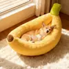 Cama banana para Corgi para cães e gatos de porte pequeno e médio, colchão para pet, cama quente de inverno para gatos, cama banana