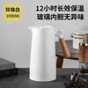 Termo estilo nórdico con mango de madera para uso doméstico, botella de agua caliente con interior de vidrio, gran capacidad, para estudiantes, mango de madera de haya, botella de agua caliente