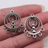 23x29mm 1.9g Prata Antiga DIY Materiais Artesanais Fabricante Atacado Conectores para Brincos