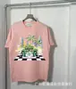 Novedades de Verano Serie Casa Unisex Casual Holgado Camisetas de Manga Corta Estilo Americano en Stock Venta al por Mayor Casual Transfronterizo