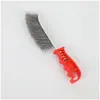 Cepillo de alambre de acero inoxidable para descontaminación de uso doméstico, cuchillo de alambre de acero, cuchillo de cepillo de alambre de cobre con forma de cuchillo, cepillo para limpieza de óxido en juntas
