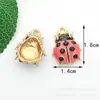 Fabricante de Accesorios de Joyería Estilo Mariquita, Venta al por Mayor de Joyería DIY Hecha a Mano de Aleación, Accesorios de Joyería DIY con Goteo de Aceite de Fábrica