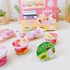 Goma de borrar de ramen de dibujos animados divertida creativa para niños lindas papelería suministros premio para actividades estudiantiles pequeño regalo de aprendizaje