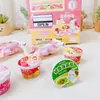 Goma de Borrar de Ramen de Dibujos Animados Divertida y Creativa para Niños Lindos Suministros de Papelería Premios para Actividades Estudiantiles Pequeños Regalos de Aprendizaje