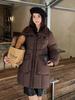Chaqueta de Algodón Acolchada Nueva Estilo Invierno 2026 para Mujer, Longitud Media, Engrosada, Cálida, Corte Holgado, Talla Grande, Abrigo de Algodón Casual y de Moda