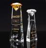 Novo troféu de cristal personalizado de alta qualidade para equipe, prêmios criativos personalizados, presentes empresariais, prêmios Troféu de Diamante