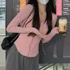 2025 Novo Tecido de Seda de Gelo Gola Alta Proteção Solar Roupas Verão Femininas Tops Respiráveis Slim Top Fino Anti-UV Roupas de Proteção Solar