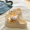 Zuecos de EVA de Venta Caliente para Exteriores que Aumentan la Altura para la Temporada de Regreso a Clases, Sandalias Cerradas Elegantes y Modernas para Playa, Antideslizantes y Transpirables para Mujer