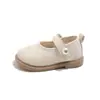 Zapatos Mary Jane de Cuero con Velcro para Bebé 2026 Nuevo Estilo Primavera y Otoño Zapatos Escolares para Niñas para Combinar con Faldas Bailarinas de Princesa