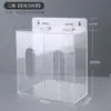 Bestseller transfronterizo: Caja de almacenamiento triple de acrílico transparente, caja de almacenamiento para mascarillas y guantes, almacenamiento a prueba de polvo montado en la pared