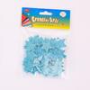 Autocolantes decorativos de estrela de cinco pontas feitos à mão para crianças do jardim de infância espuma Glitter estrela autocolantes material acessórios de cabelo cola