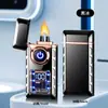 Encendedor Multifuncional Personalizado Encendedor Electrónico de Pulso Encendedor de Arco Único a Prueba de Viento Regalo Venta al por Mayor Tendencia Transfronteriza