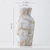 Vaso Cerâmico Grande Estilo Retro Wabi-Sabi de Shumen Luxo Acessível Decoração de Alto Padrão Flores Hidropônicas Arranjo de Flores para Sala de Estar Enfeites