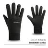 Luvas de outono e inverno transfronteiriças para homens com dedo inteiro antiderrapante para condução com tela sensível ao toque Esportes Vazamento ao ar livre Luvas de veludo de dois dedos