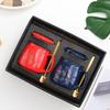 Juego de Tazas de Cerámica de Alta Calidad para Parejas, Caja de Regalo, Souvenir, Tazas de Café y Agua de Cerámica con Tapas
