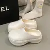 Zapatos de Chef Suela Gruesa EVA Estilo Dulce Zapatillas de Punta Cerrada Sandalias Antideslizantes Resistentes al Desgaste Slip-on Aumentan la Altura Zapatos de Enfermera para Mujer Venta al por Mayor